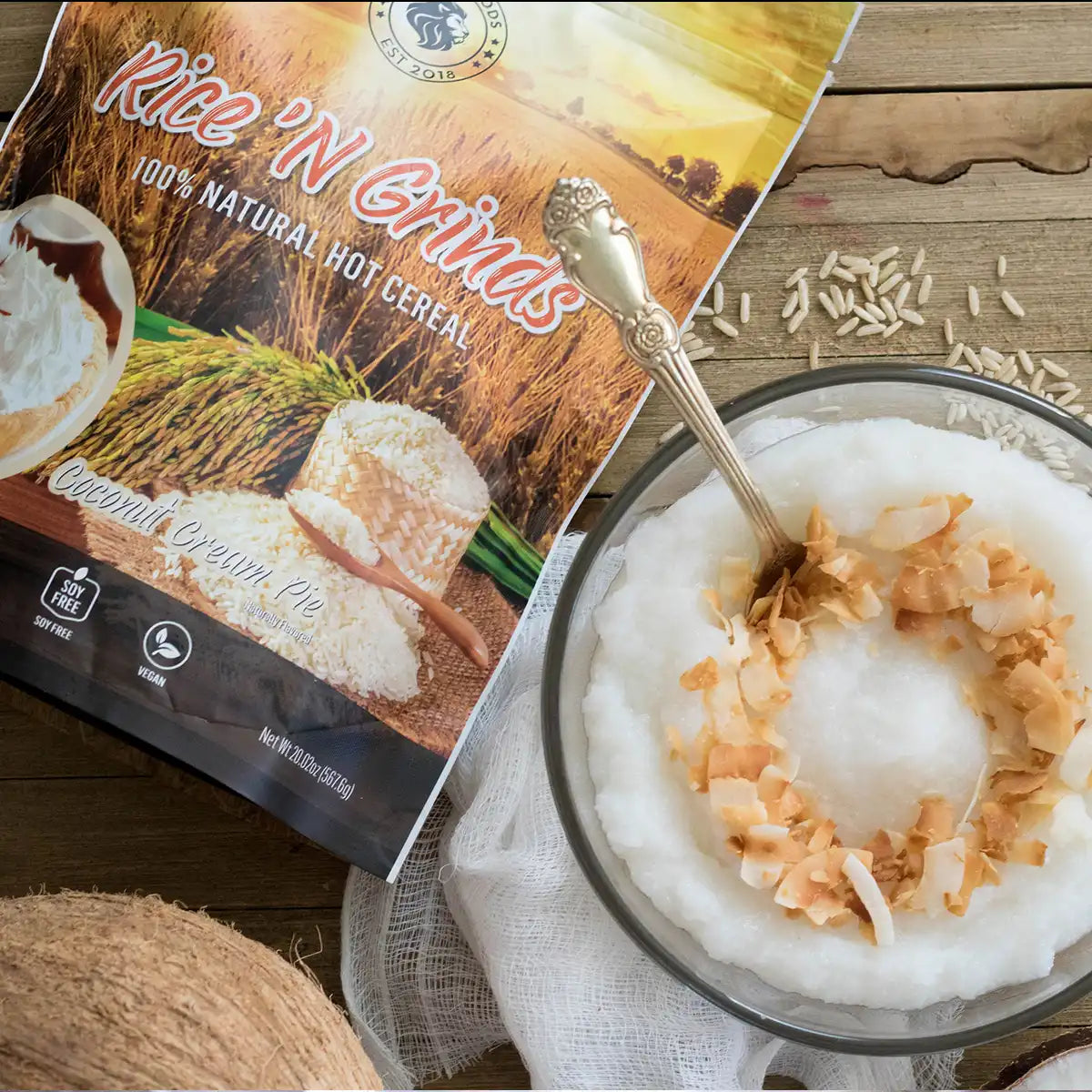 Rice 'N Grinds - Natural Hot Rice Cereal