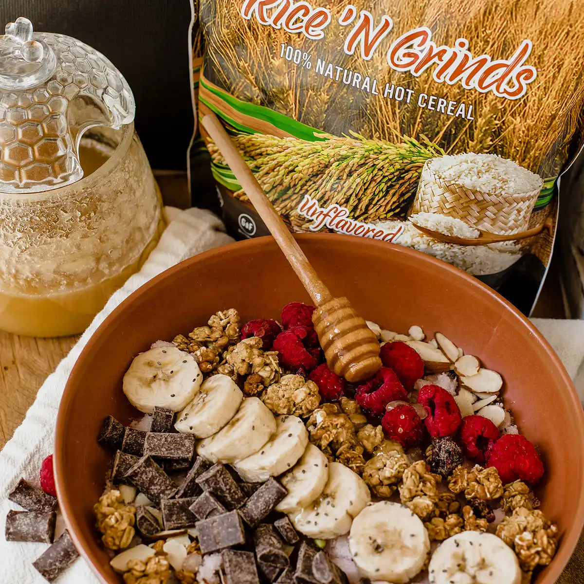 Rice 'N Grinds - Natural Hot Rice Cereal