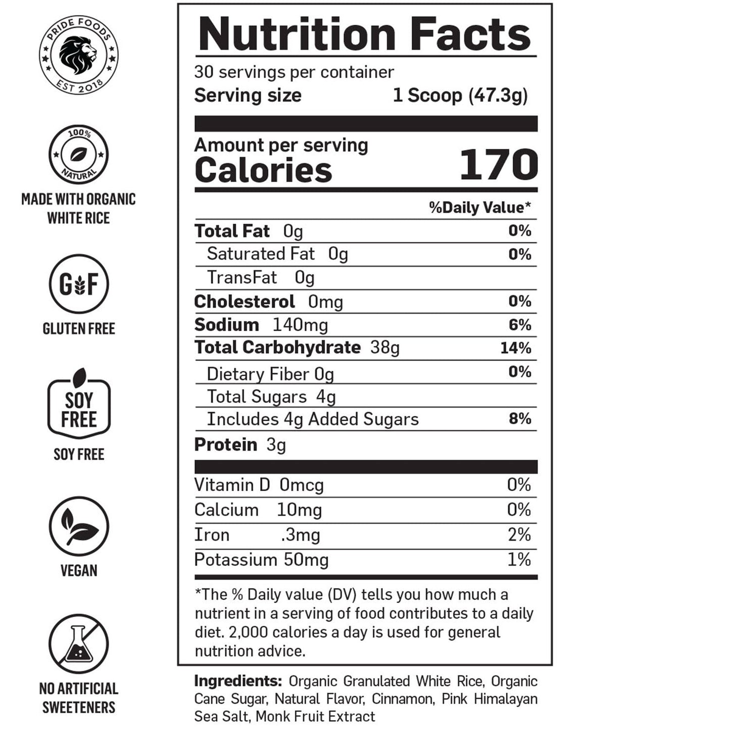 Rice 'N Grinds - Natural Hot Rice Cereal